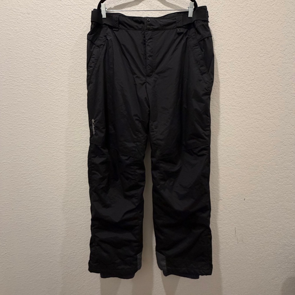 Columbia Mens XL Black Waterproof Breathable Insulated Snow Ski Pants RN 69724